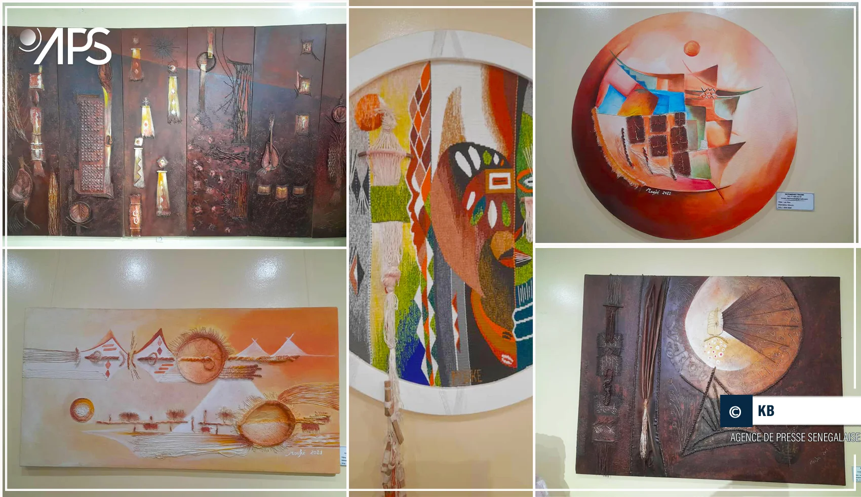 L'exposition ''la mélodie des colombes'', un appel vibrant à la paix du peintre Baye Mouké