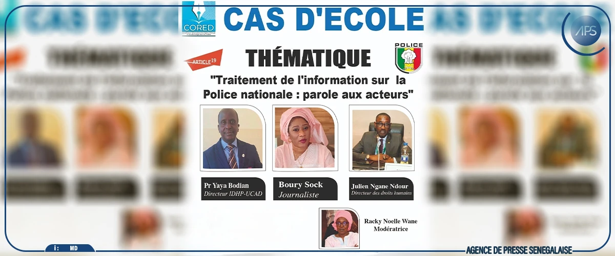 Le CORED organise un cas d’école sur le traitement de l’information sur la police nationale, mercredi