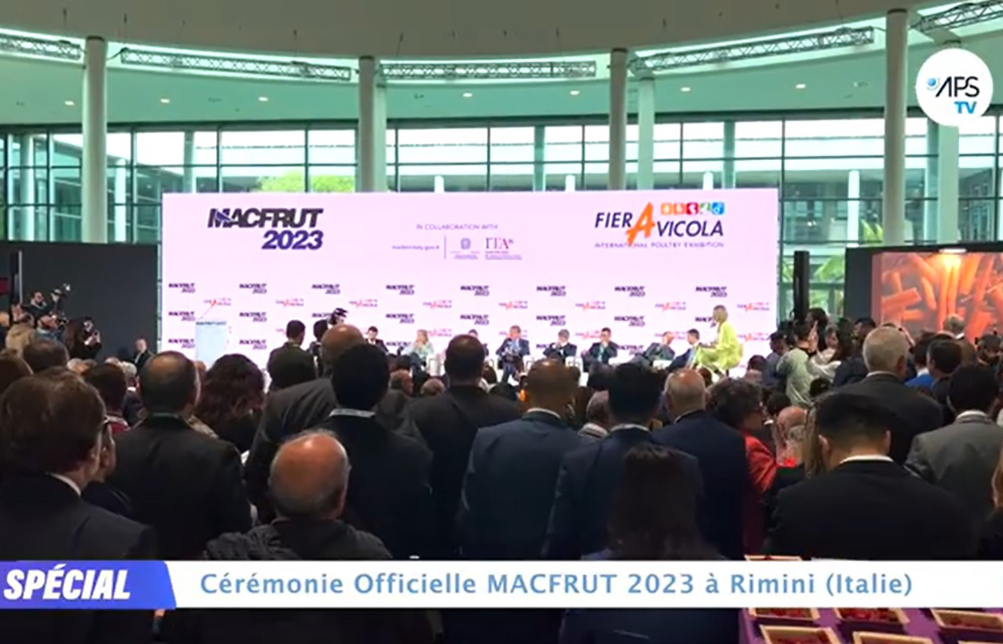 Cérémonie Officielle MACFRUT 2023 à Rimini (Italie)