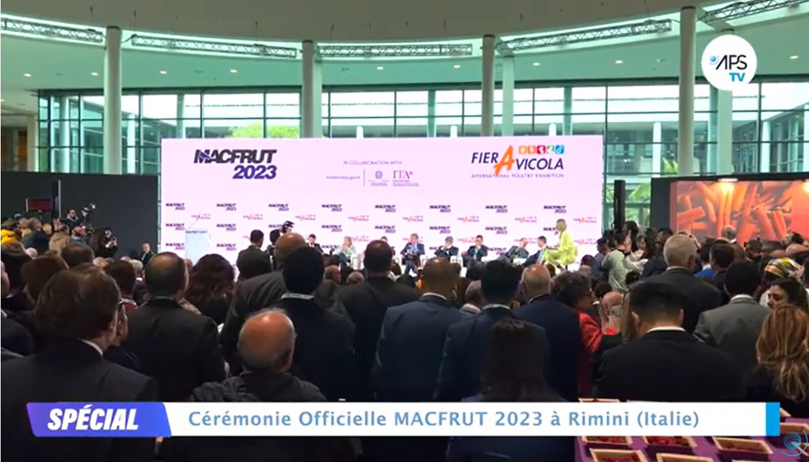 Cérémonie Officielle MACFRUT 2023 à Rimini (Italie)