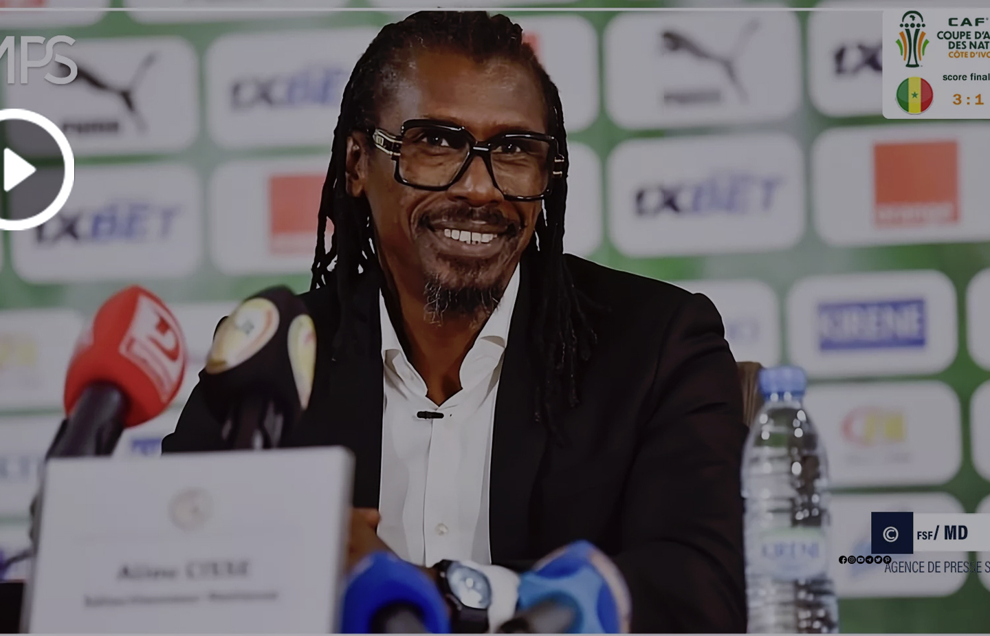 CAN 2023 : Aliou Cissé salue le ‘’gros match’’ des Lions