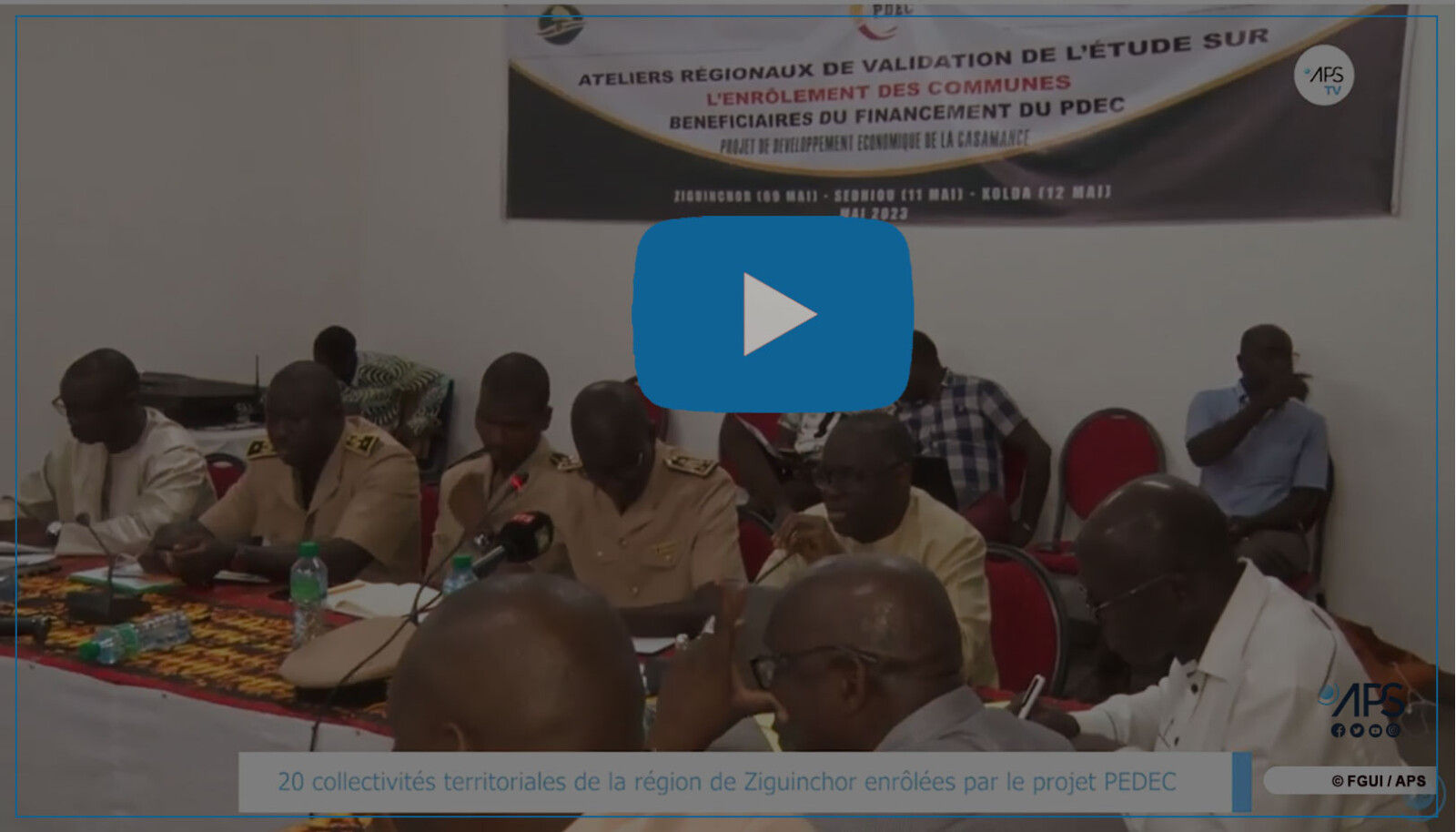 20 collectivités territoriales de la région de Ziguinchor enrôlées par le projet PEDEC