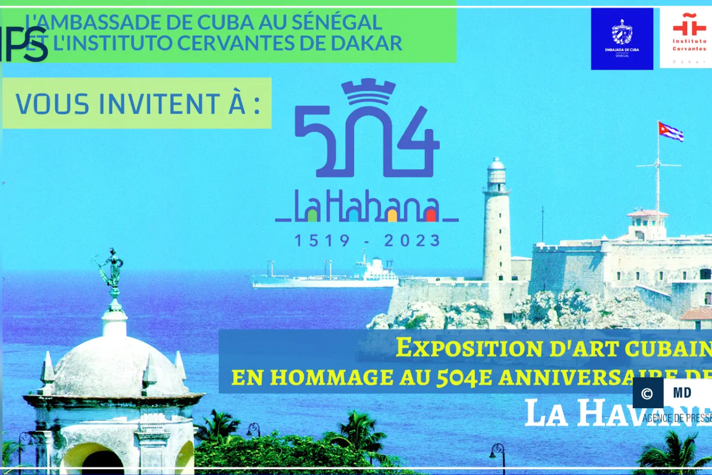 Vernissage d’une exposition d’art en hommage au 504e anniversaire de La Havane, lundi