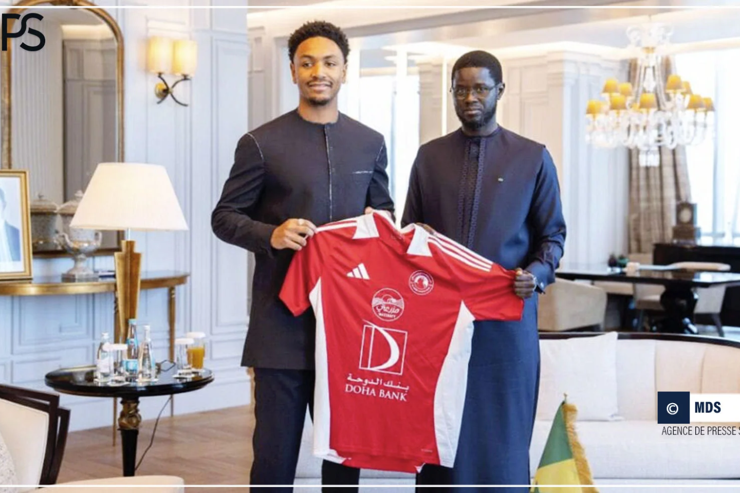 A Doha, Bassirou Diomaye Faye reçoit en audience le footballeur Abdou Diallo