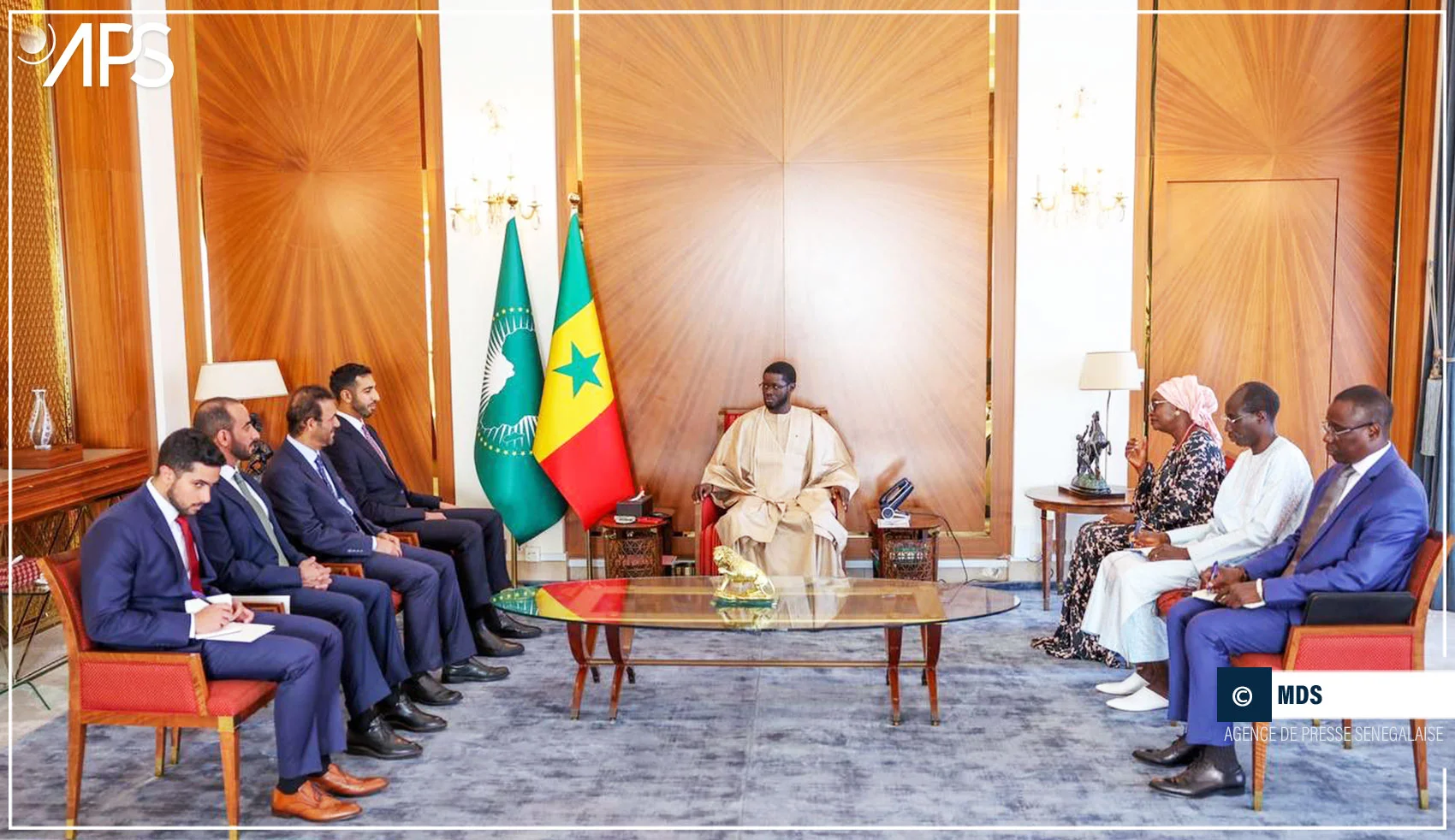 Le chargé des relations des Emirats avec l'Afrique reçu par Bassirou Diomaye Faye (présidence)