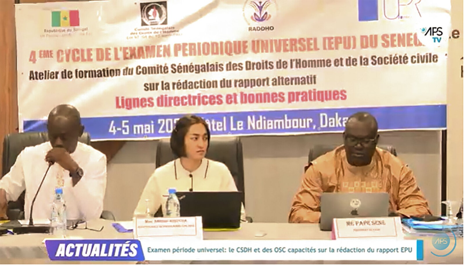 Examen période universel: le CSDH et des OSC capacités sur la rédaction du rapport EPU
