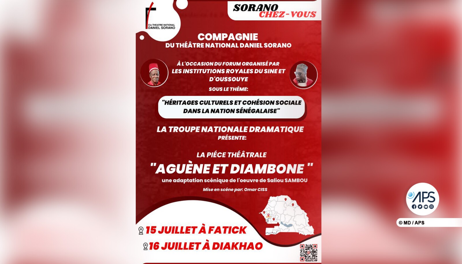 Les institutions royales du Sine et d'Oussouye tiennent un forum sur la paix, samedi à Fatick