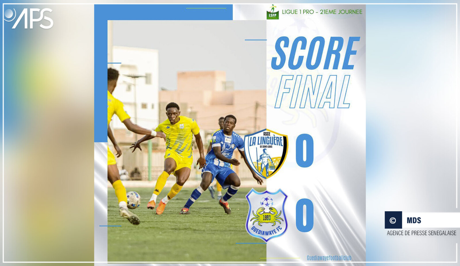 Ligue 1 : Linguère et Guédiawaye FC se quittent dos à dos
