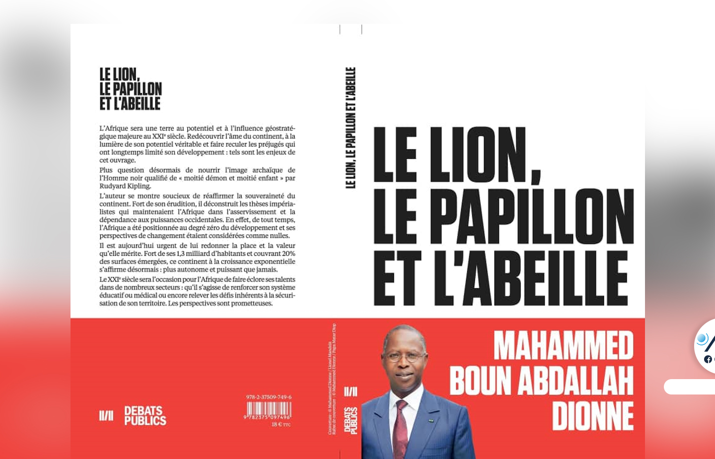 Mahammed Boun Abdallah Dionne publie un essai intitulé “Le lion, le papillon et l’abeille”
