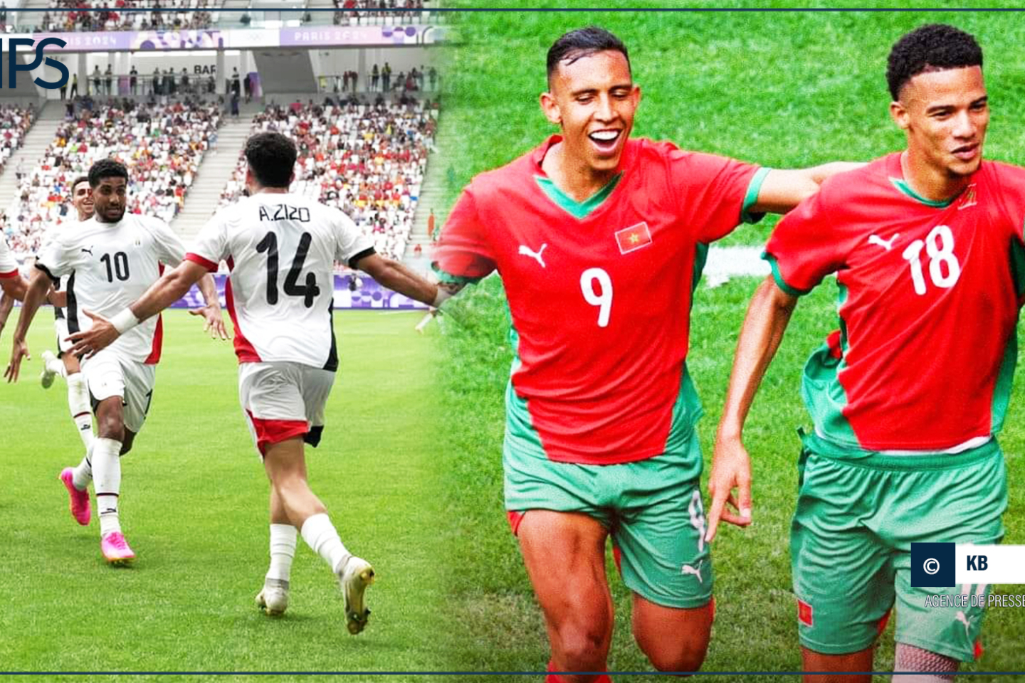 JO : l’Egypte et le Maroc affronteront le Paraguay et les Etats-Unis, en quart de finale, vendredi