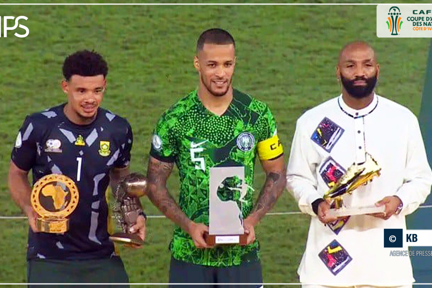 Ekong élu meilleur joueur de la CAN 2023, le prix du meilleur buteur décerné à Nsue