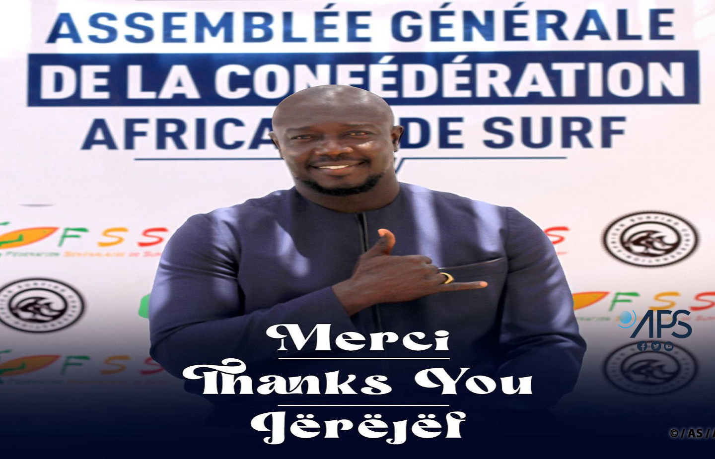El Hadji Oumar Sèye élu président de la Confédération africaine de surf