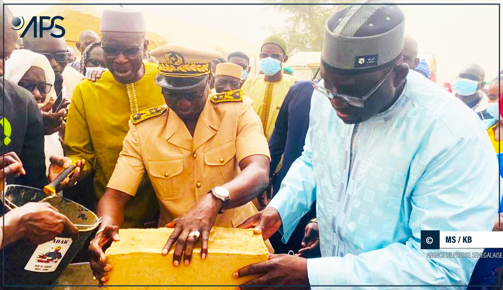 Louga : pose de la première pierre du stade municipal de Nguidila