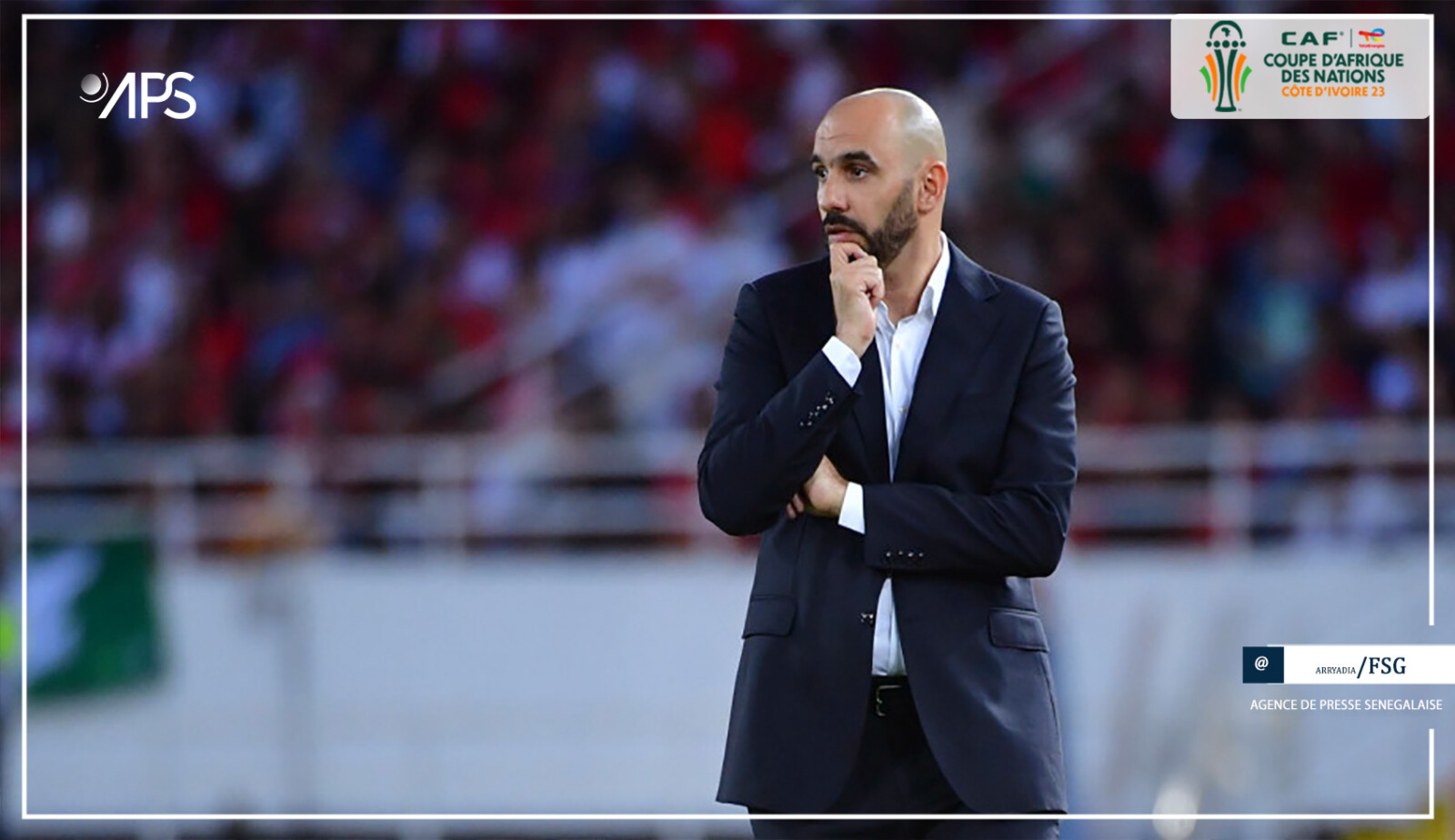 CAN : Regragui suspendu quatre matchs dont deux avec sursis, la FRMF va interjeter appel