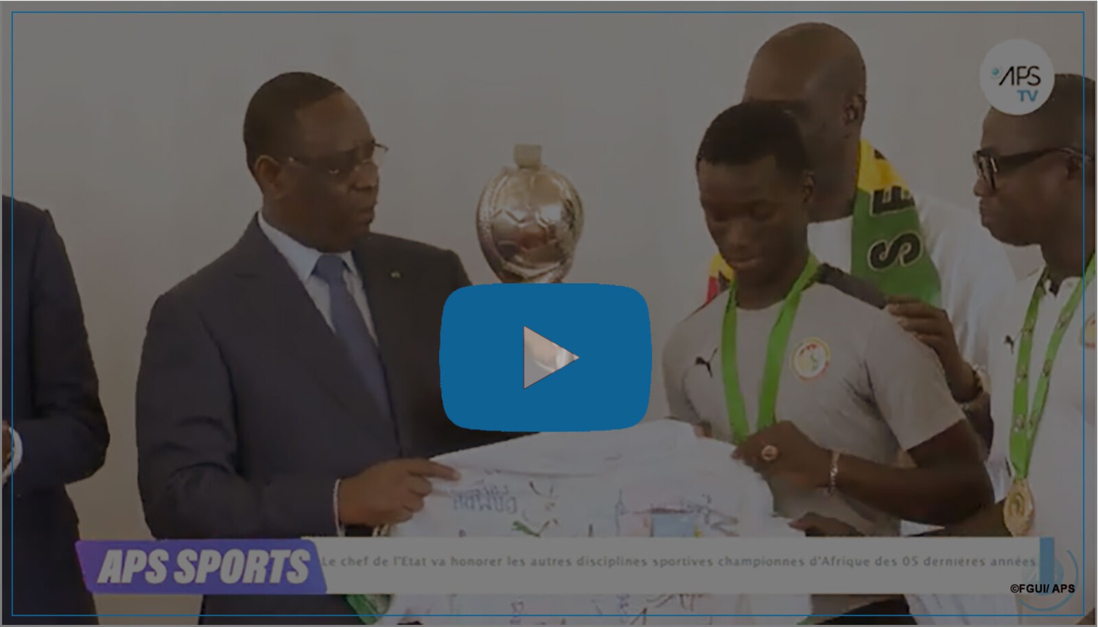 Le chef de l'Etat honore les disciplines sportives championnes d'Afrique des 5 dernières années