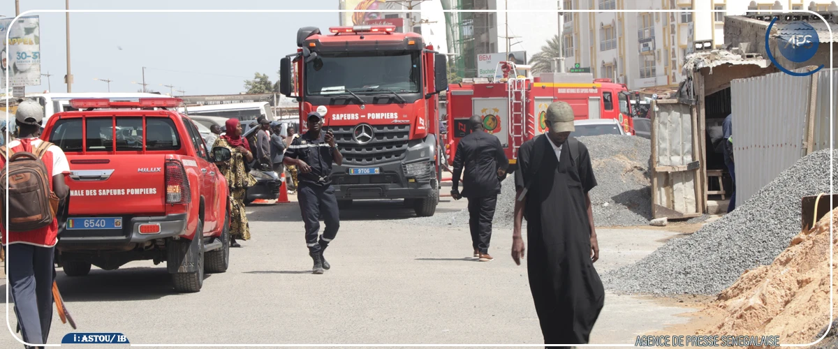 Cité Keur Gorgui : un incendie vite maîtrisé dans le sous-sol d’un immeuble en construction