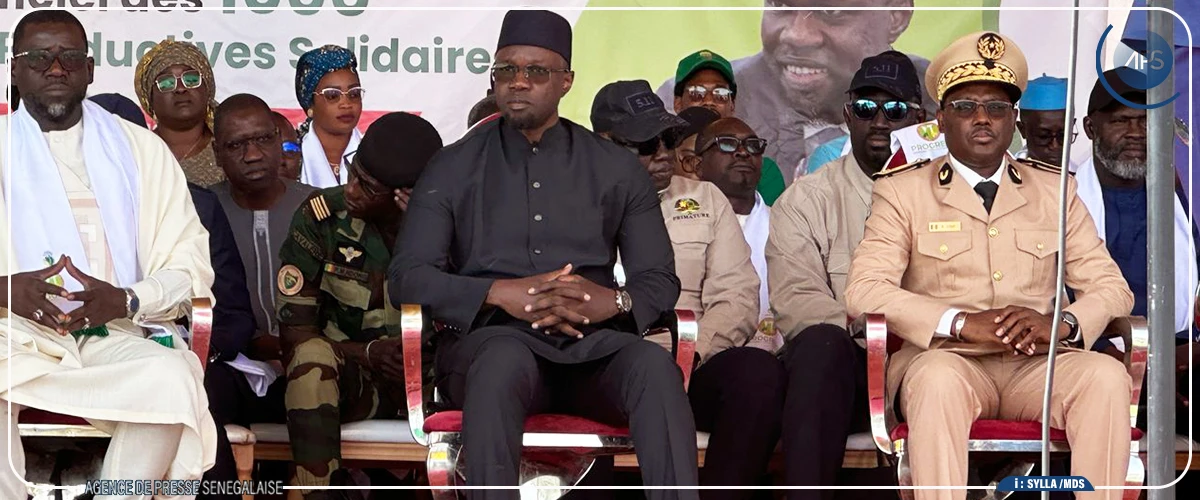 Arrivée du Premier ministre à Koumpentoum, pour le lancement du PROGRESS