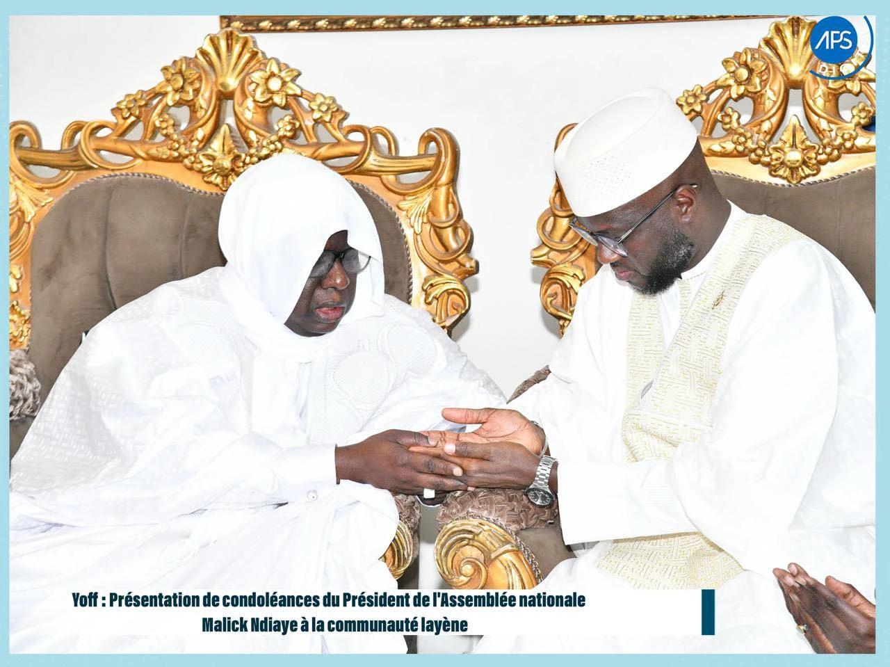 Yoff : Présentation de condoléances du Président de l’Assemblée nationale Malick Ndiaye à la communauté layène