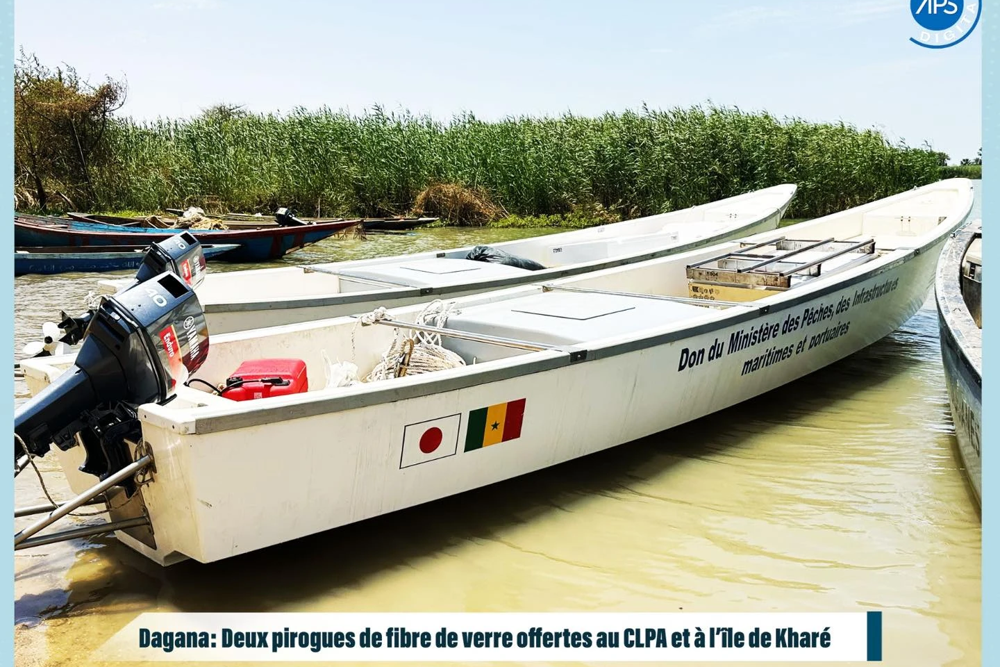 Dagana : Deux pirogues de fibre de verre offertes au CLPA et à L’île de Kharé