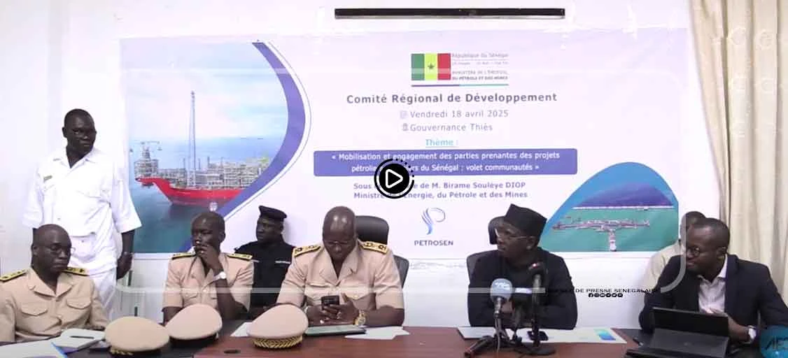 Thiès : Réunion sur la mobilisation et l’engagement des parties prenantes du projet Sangomar