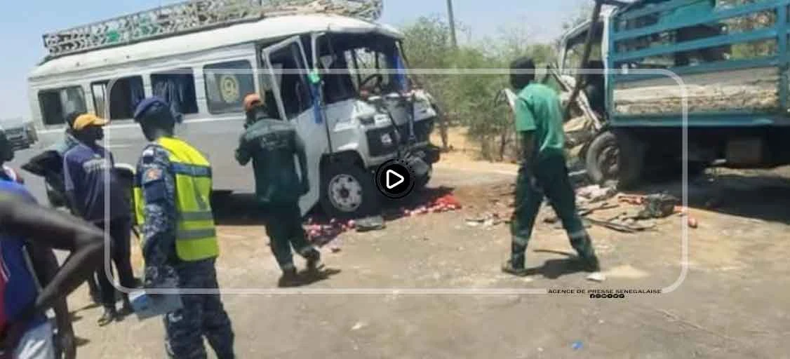 Grave accident sur la nationale 1 : 28 blessés dans une collision entre un « Ndiaga Ndiaye » et un camion de gaz