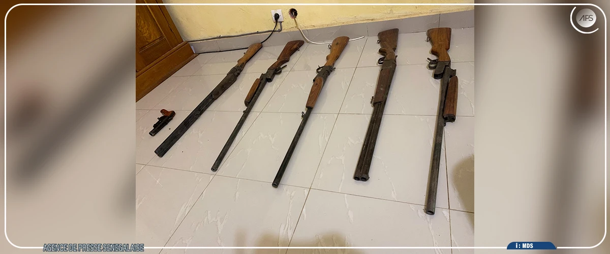 Des armes de fabrication artisanale saisies dans un village de Koungheul