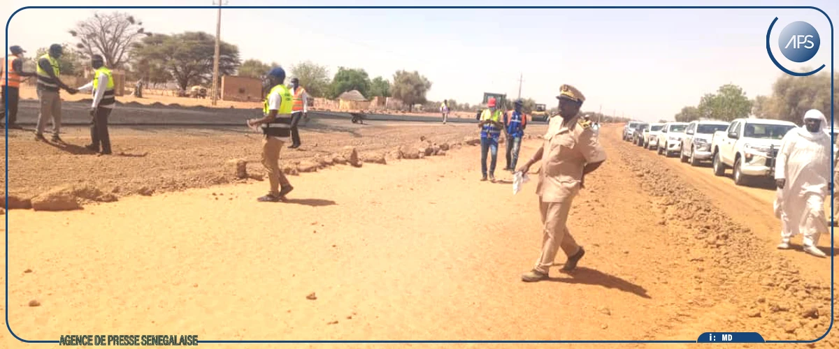 Route Dahra-Mbeuleukhé : l’état d’avancement des travaux de bitumage jugé ‘’satisfaisant’’