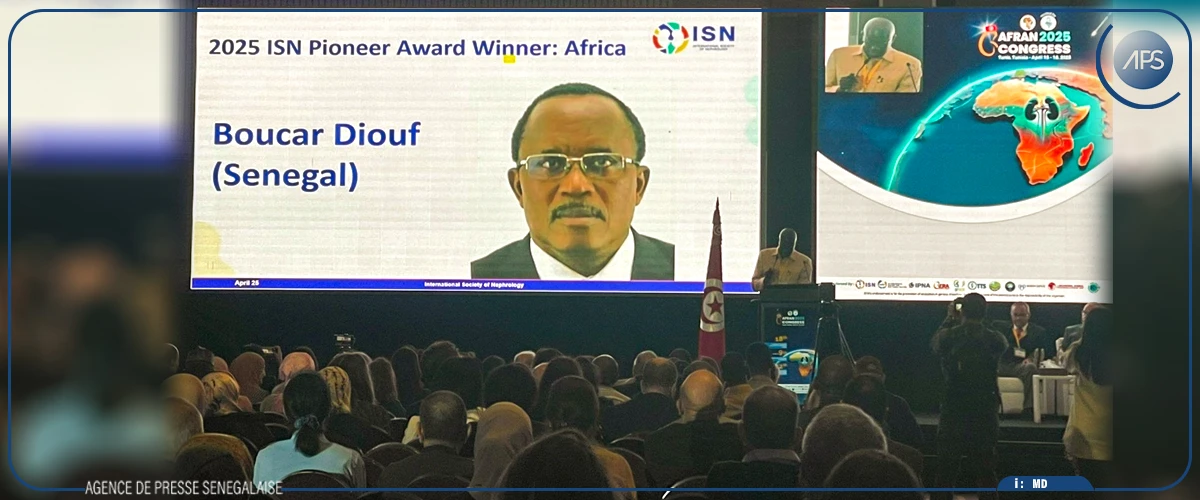 Le professeur Boucar Diouf, “pionnier de la néphrologie africaine 2025”