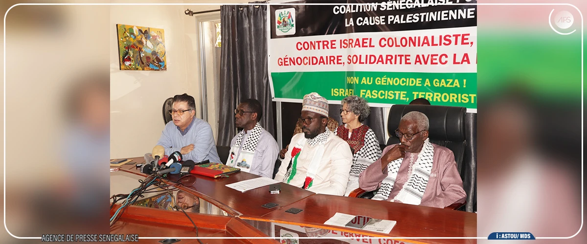 Une coalition sénégalaise appelle à la solidarité en faveur du peuple palestinien