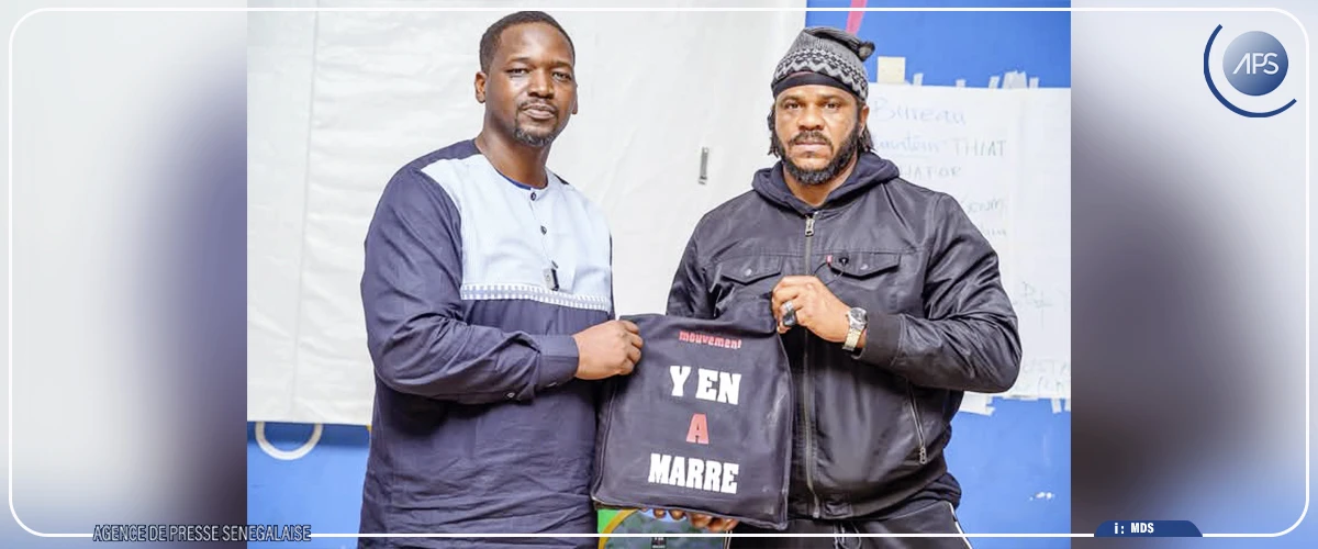Oumar Cyrille Touré alias Thiat élu nouveau coordonnateur du mouvement ”Y en a marre”