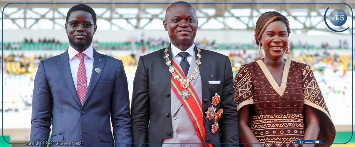 Bassirou Diomaye Faye a participé à l’investiture de Brice Oligui Nguema