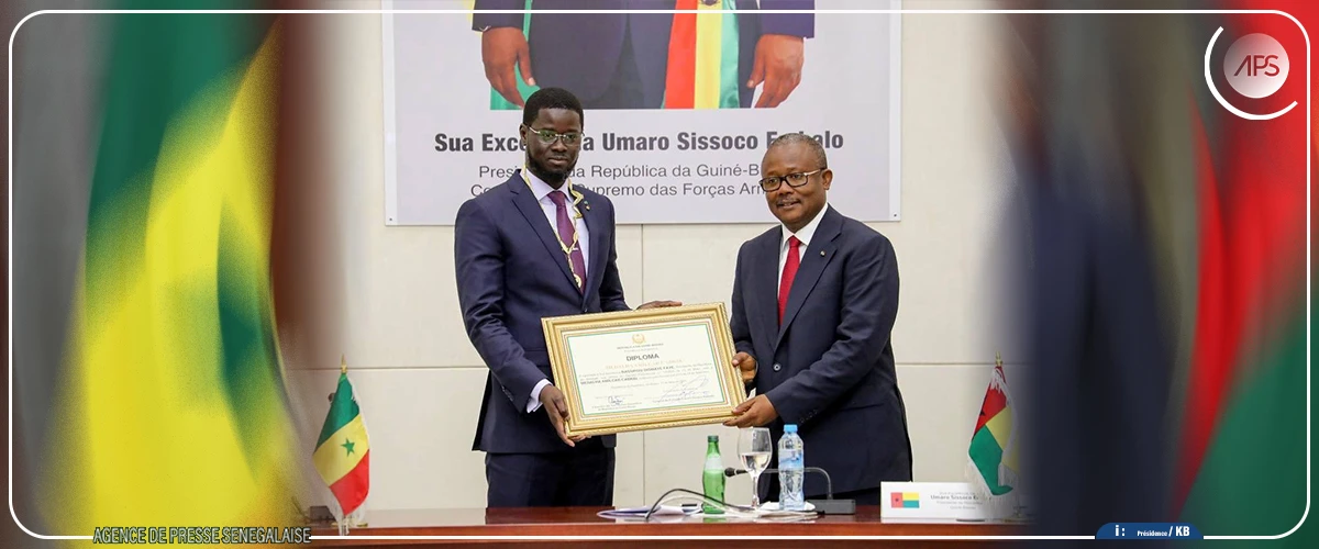 Le président Faye redit son attachement aux liens historiques avec Bissau
