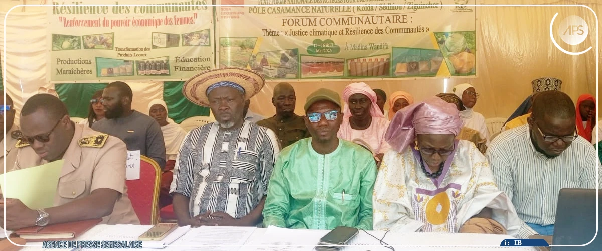Sédhiou : changement climatique et résilience des communautés au menu d’un forum