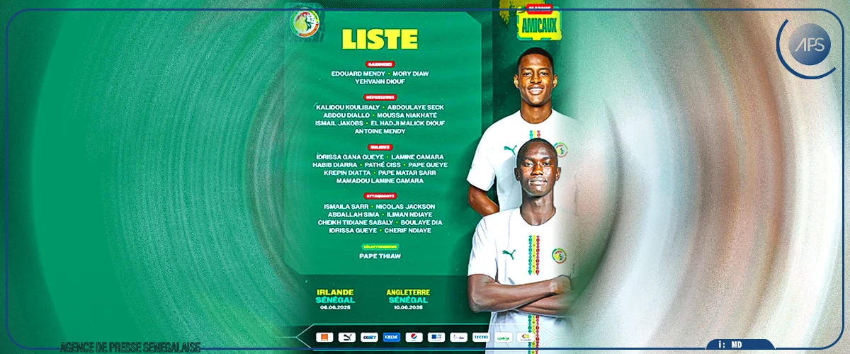 Matchs amicaux de juin :  Pape Thiaw publie une liste de 26 joueurs, sans Sadio Mané