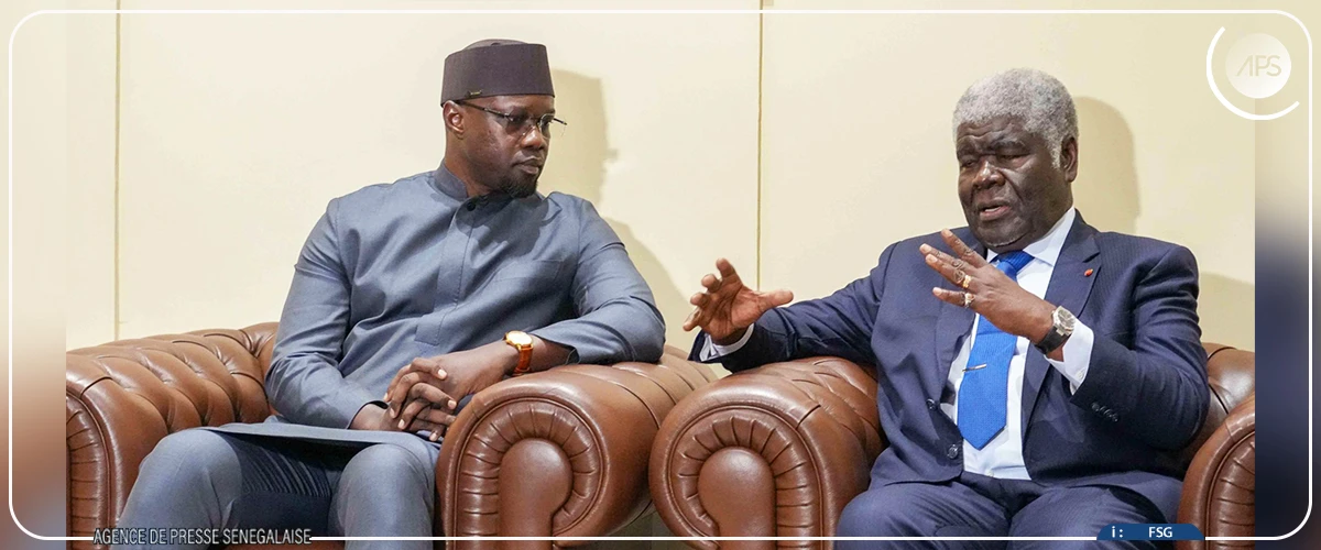 Séance de travail entre Ousmane Sonko et son homologue ivoirien