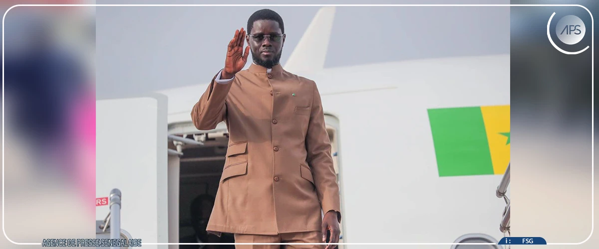 Bassirou Diomaye Faye à Libreville pour participer à l’investiture de Brice Oligui Nguéma