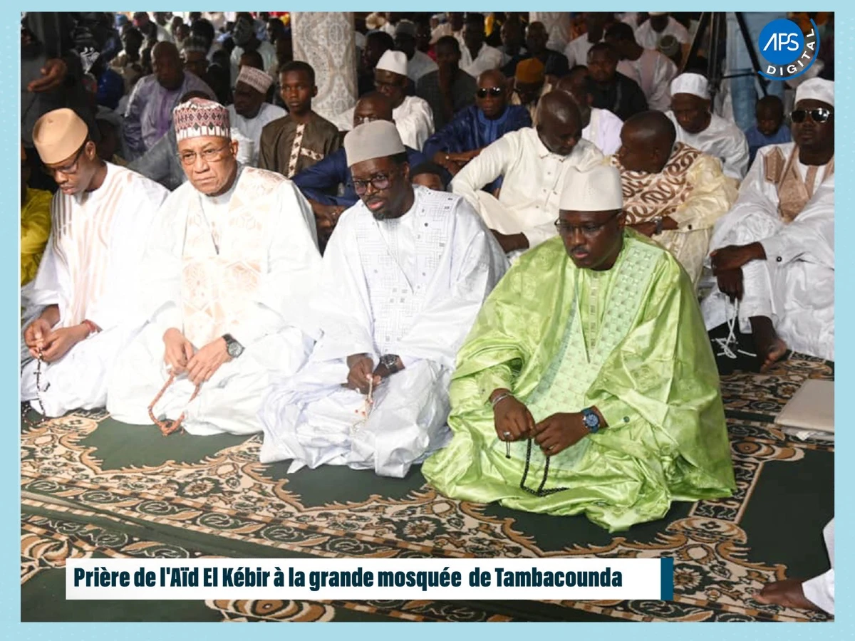 Prière de l’Aïd El Kébir à la grande mosquée de Tambacounda 