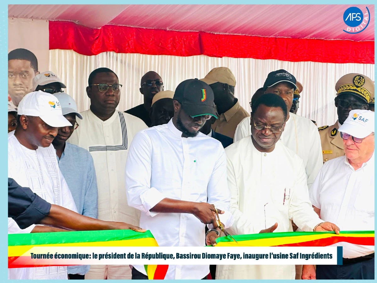 Tournée économique : le président de la République, Bassirou Diomaye Faye, inaugure l’usine Saf Ingrédients