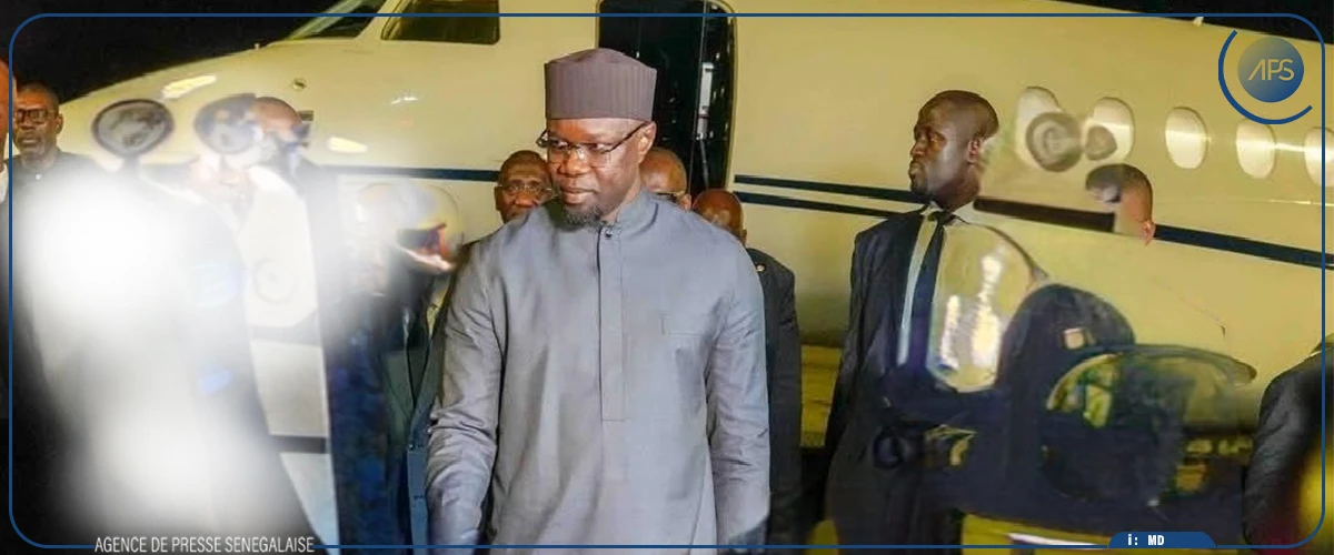 Ousmane Sonko de retour à Dakar après une tournée sous-régionale