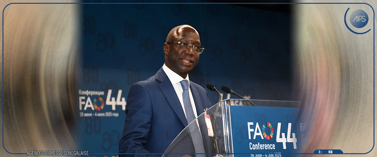 44e Conférence de la FAO : Mabouba Diagne appelle à une mobilisation collective face à la faim, la malnutrition et le changement climatique