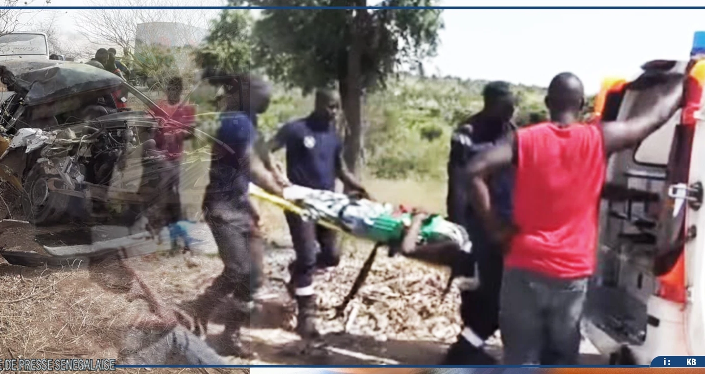 Kaffrine : un mort et plusieurs blessés dans un accident de la route à Dagaye Ndene