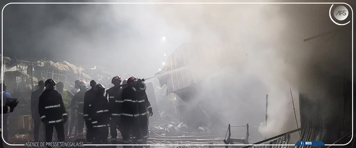Marché Ocass de Touba : plusieurs cantines et tables de commerce ravagées par un incendie (secours)