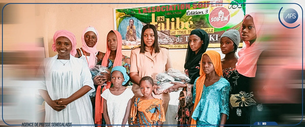 Tabaski: une association offre des tenues traditionnelles à 200 talibés de Kaffrine