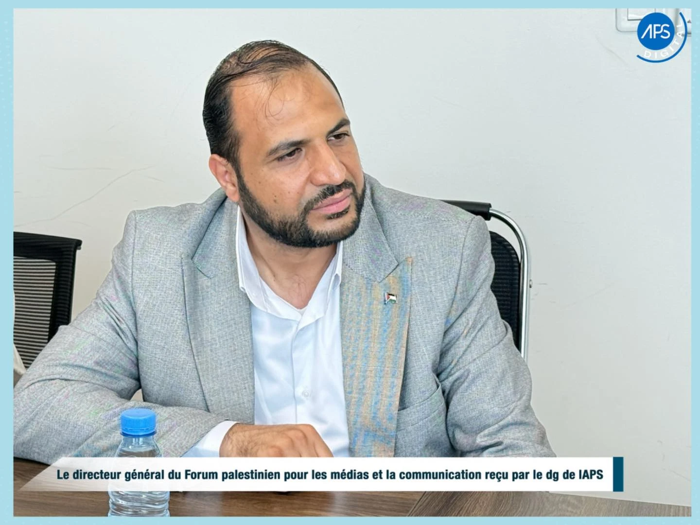 Le directeur général du Forum palestinien pour les médias et la communication reçu par le DG de l'APS