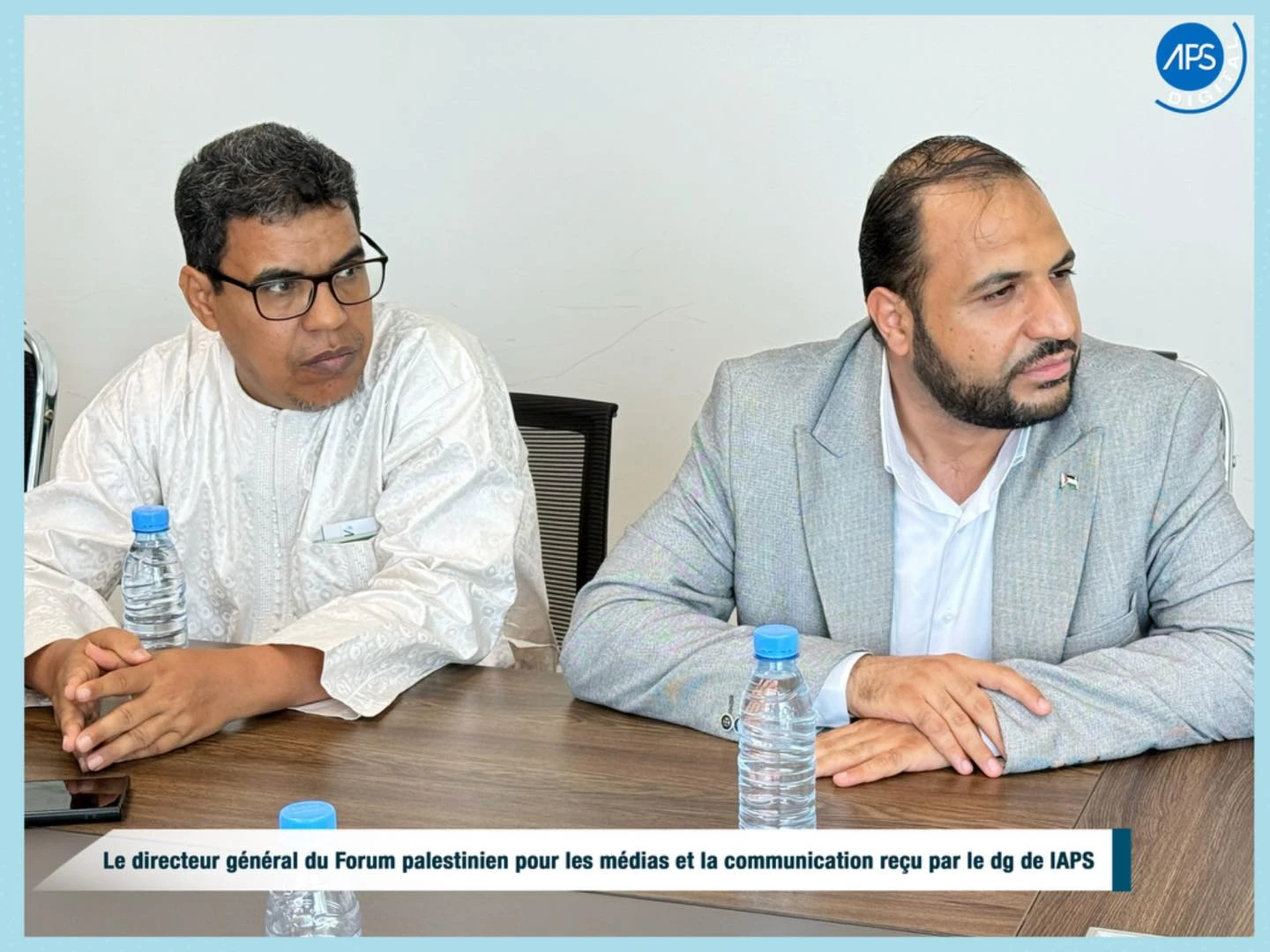 Le directeur général du Forum palestinien pour les médias et la communication reçu par le DG de l'APS