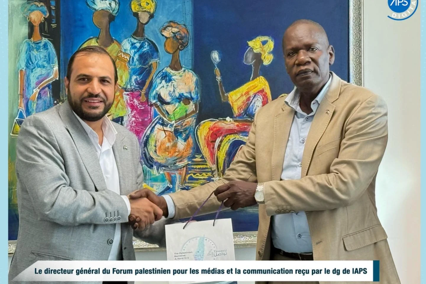 Le directeur général du Forum palestinien pour les médias et la communication reçu par le DG de l’APS
