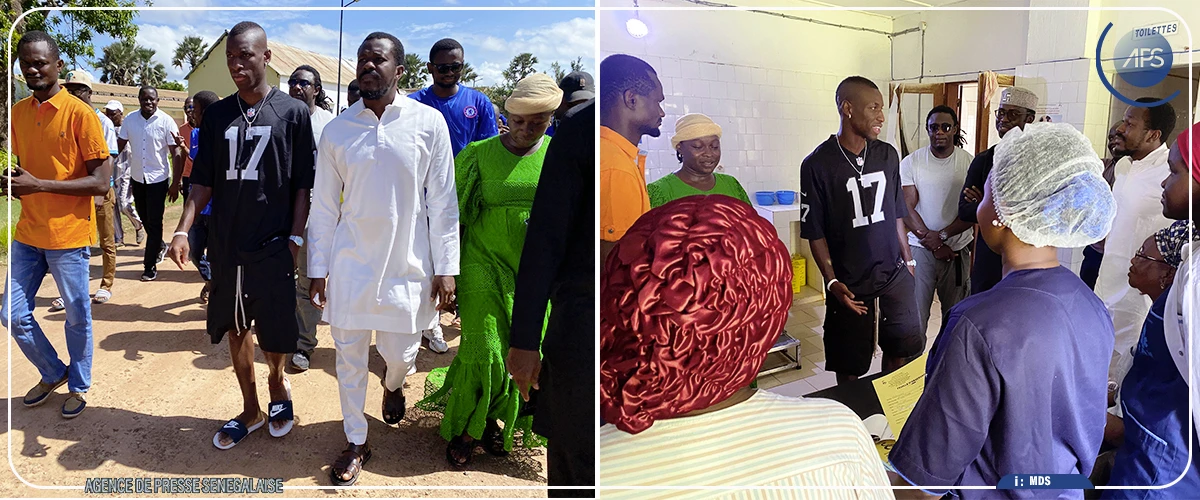 Nicolas Jackson offre du matériel médical à l'hôpital "Silence" de Ziguinchor 