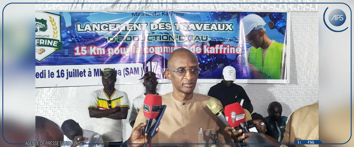 Kaffrine : le maire lance des travaux d’adduction d’eau potable au quartier Mbamba Sam