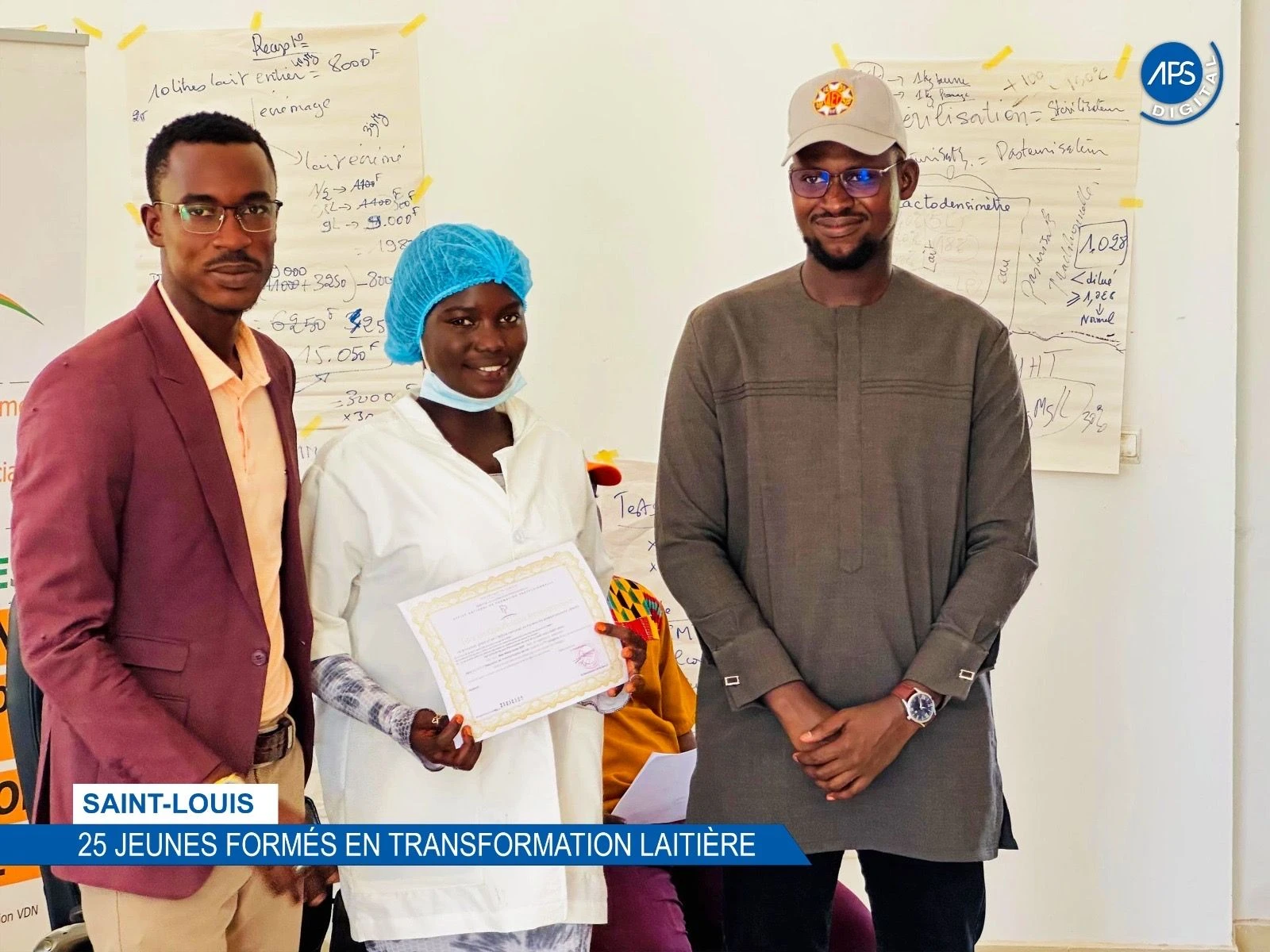 Saint-Louis : 25 jeunes formés en transformation laitière 