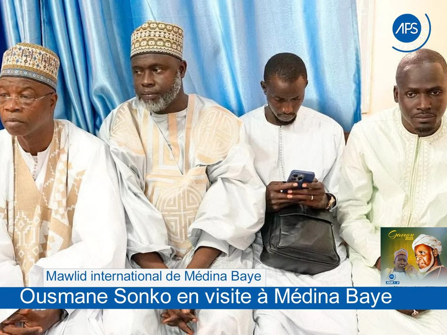 Mawlid international de Médina Baye : Ousmane Sonko en visite à Médina Baye
